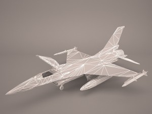f-16 52d 3D Model
