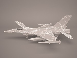 f-16 52d 3D Model