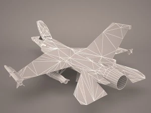 f-16 52d 3D Model