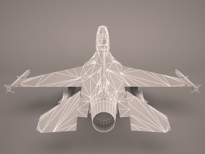 f-16 52d 3D Model