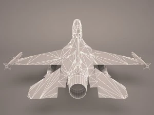 f-16 52d 3D Model