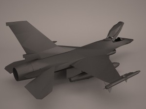 f-16 52d 3D Model
