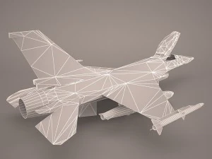 f-16 52d 3D Model