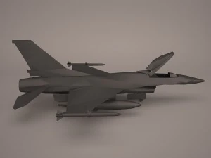 f-16 52d 3D Model
