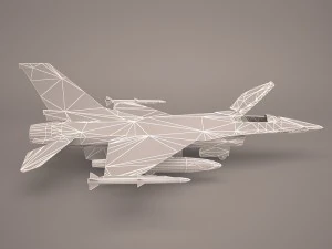 f-16 52d 3D Model