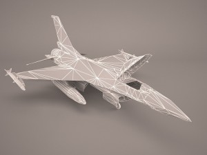 f-16 52d 3D Model