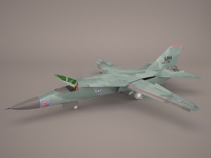 gen dyn f-111 aardvark v03 usaf Modelo 3D