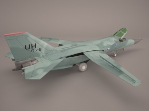 gen dyn f-111 aardvark v03 usaf Model 3D