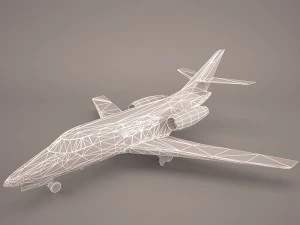dassault mystere falcon 10 3D Model