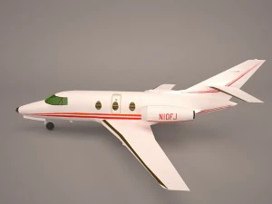 dassault mystere falcon 10 3D Model