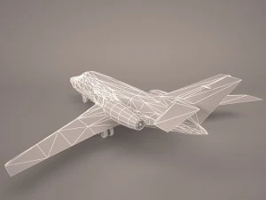 dassault mystere falcon 10 3D Model