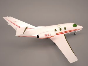 dassault mystere falcon 10 3D Model