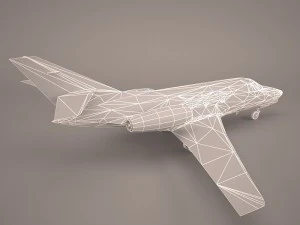 dassault mystere falcon 10 3D Model