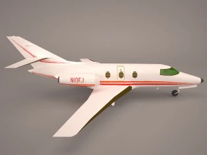 dassault mystere falcon 10 3D Model