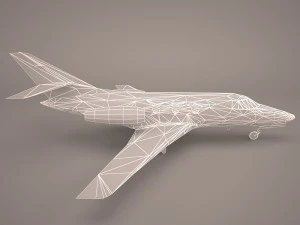 dassault mystere falcon 10 3D Model
