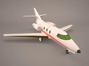 dassault mystere falcon 10 3D Model