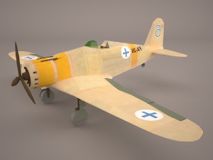 fiat g50 - italy airforce 3D-Modell