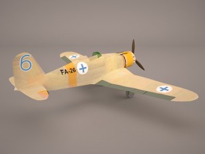 fiat g50 - italy airforce Modelo 3D