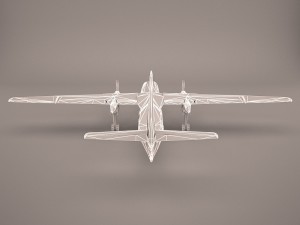 fokker 27 southern sky 3D Model