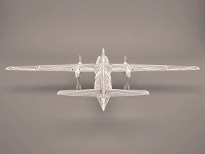 fokker 27 southern sky 3D Model