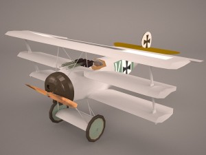 fokker dr-1 triplane 3D Model