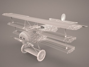 fokker dr-1 triplane 3D Model