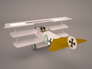 fokker dr-1 triplane 3D Model