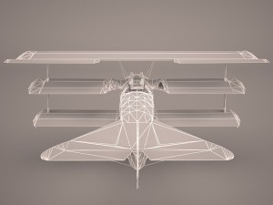 fokker dr-1 triplane 3D Model