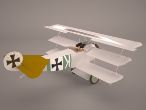 fokker dr-1 triplane 3D Model
