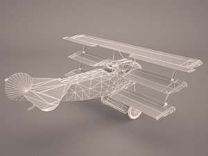fokker dr-1 triplane 3D Model
