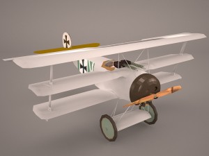 fokker dr-1 triplane 3D Model