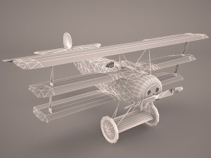 fokker dr-1 triplane 3D Model