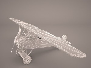 fokker d7 triplane 3D 모델