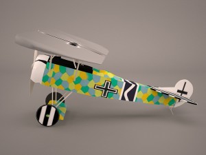 fokker d7 triplane 3D 모델