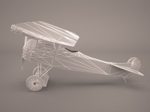 fokker d7 triplane 3D 모델