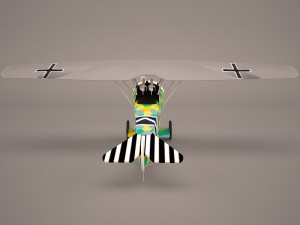 fokker d7 triplane 3D 모델