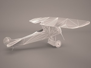 fokker d7 triplane 3D 모델
