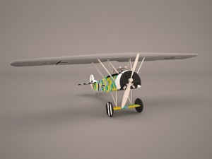 fokker d7 triplane 3D 모델