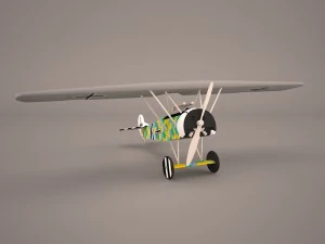 fokker d7 triplane 3D Model
