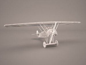 fokker d7 triplane 3D 모델