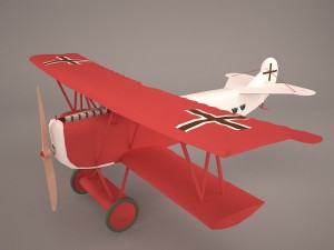 fokker r7 triplane 3D Model