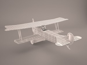 fokker r7 triplane Model 3D
