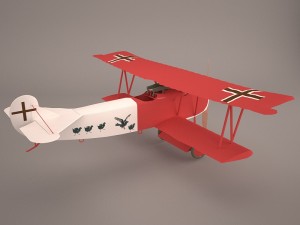 fokker r7 triplane Model 3D