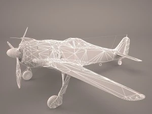 german wwii fighter aircraft fw 190 3D Model