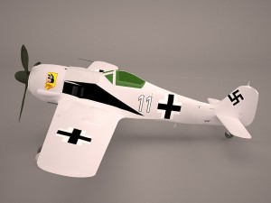 german wwii fighter aircraft fw 190 Modelo 3D