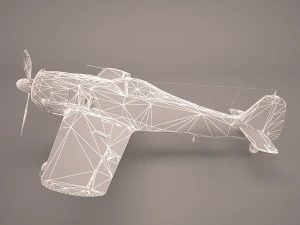 german wwii fighter aircraft fw 190 3D Model