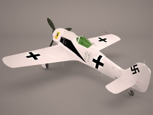 german wwii fighter aircraft fw 190 Modelo 3D