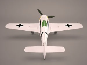 german wwii fighter aircraft fw 190 3D Model