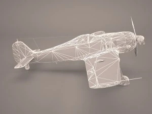 german wwii fighter aircraft fw 190 3D Model