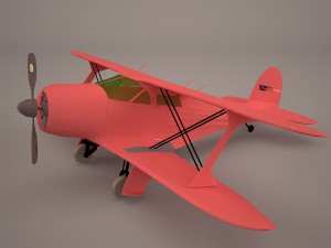 the consolidated model 14 fleet biplane Model 3D